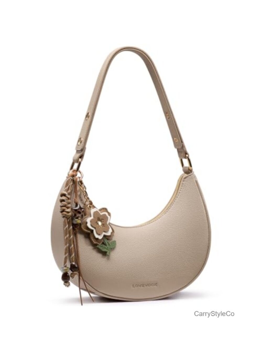 Crescent Shoulder Bag Small Clutch Purse Cute Handbag Adjustable Strap